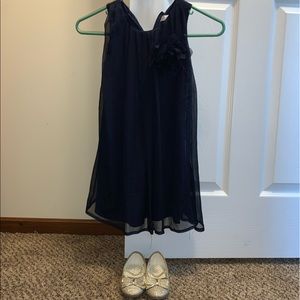 👑Girls Navy Blue Formal Dress